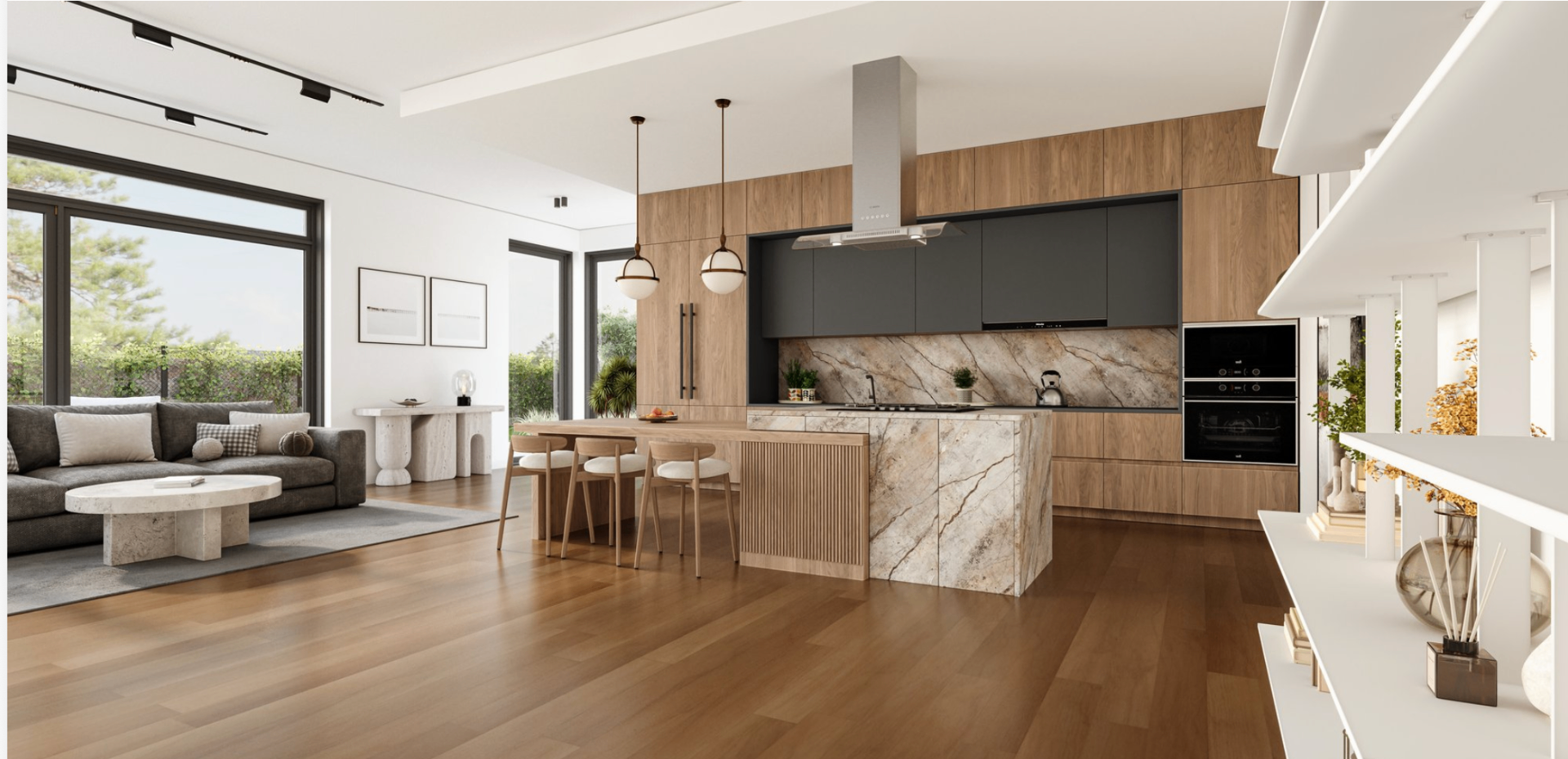 Luxury new construction kitchen interior